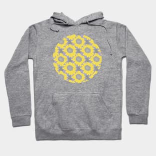 Mothers Day Yellow Daisy Gerbera Floral Pattern Circle Hoodie